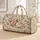 Blush Rose And Sage Floral Travel Style For Weekend Getaways And Train Trips Quilted Weekend Bag - 1