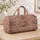 Blush Rose Vines for Romantic Picnic Travel and Relaxed Weekend Getaways for Her Quilted Weekend Bag - 4