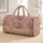 Blush Rose Vines for Romantic Picnic Travel and Relaxed Weekend Getaways for Her Quilted Weekend Bag - 1