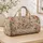 Blush Rose And Ivory Lace Florals For Romantic Travel And Everyday Getaways Quilted Weekend Bag - 4