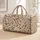 Ivory Sepia Wildflower Vines for Scenic Rail Journeys and Relaxed Weekend Getaways Quilted Weekend Bag - 1