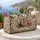 Vintage Taupe Rose Botanicals for Camping Getaways and Scenic Weekend Travel Quilted Weekend Bag - 5