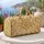 Ivory And Gold Damask Flourishes For Elegant Travel And Refined Weekend Getaways Quilted Weekend Bag - 5