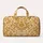 Ivory And Gold Damask Flourishes For Elegant Travel And Refined Weekend Getaways Quilted Weekend Bag - 6