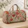 Watercolor Tulip Garden Florals for Spring Camping, Yoga and Relaxed Weekend Getaways Quilted Weekend Bag - 4