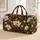 Ivory Magnolia Florals for Elegant Weekend Travel and Relaxed Getaways Quilted Weekend Bag - 1