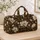 Ivory Magnolia Florals for Elegant Weekend Travel and Relaxed Getaways Quilted Weekend Bag - 4
