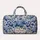 Blue Chinoiserie Hydrangea and Iris Blooms for Elegant Travel, Gym and Weekend Getaways Quilted Weekend Bag - 6