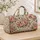 Ivory Rose Bouquet and Sage Foliage for Sunny Beach Getaways and Weekend Travel Lovers Quilted Weekend Bag - 4