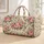 Ivory Rose Bouquet and Sage Foliage for Sunny Beach Getaways and Weekend Travel Lovers Quilted Weekend Bag - 1