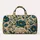 Blue Botanical Florals for Weekend Getaways, Camping Trips and Outdoor Escapes Style Quilted Weekend Bag - 6