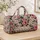 Pink Rose and Ivory Botanical Florals for Travel, Gym Days and Weekend Trip Style Quilted Weekend Bag - 4