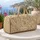 Ivory and Gold Paisley Scrolls for Elegant Weekend Travel, Vacations and Getaways Quilted Weekend Bag - 5