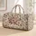 Vintage Rose and Wildflower Motifs for Spa Days, Travel and Weekend Getaways Quilted Weekend Bag - 1
