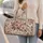 Vintage Rose and Wildflower Motifs for Spa Days, Travel and Weekend Getaways Quilted Weekend Bag - 2