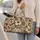 Ivory Tropical Hibiscus Florals for Beach Getaways and Weekend Travel Quilted Weekend Bag - 2