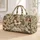Ivory Tropical Hibiscus Florals for Beach Getaways and Weekend Travel Quilted Weekend Bag - 1