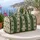 Forest Green Geometric Stripes for Weekend Travel and Gym Days, Unisex Style Quilted Weekend Bag - 5