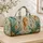 Ivory Seahorse And Jellyfish Ocean Scene For Coastal Getaways And Relaxing Yoga Retreats Quilted Weekend Bag - 4