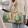 Ivory Seahorse And Jellyfish Ocean Scene For Coastal Getaways And Relaxing Yoga Retreats Quilted Weekend Bag - 2