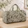Sage Olive Botanical Leaves for Yoga, Gym and Weekend Travel, Unisex Nature Style Quilted Weekend Bag - 4