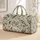 Sage Olive Botanical Leaves for Yoga, Gym and Weekend Travel, Unisex Nature Style Quilted Weekend Bag - 1