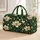 Cream Magnolia Blooms for Coastal Getaways, Camping Trips and Relaxed Weekend Escapes Quilted Weekend Bag - 1