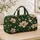 Cream Magnolia Blooms for Coastal Getaways, Camping Trips and Relaxed Weekend Escapes Quilted Weekend Bag - 4