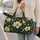 Cream Magnolia Blooms for Coastal Getaways, Camping Trips and Relaxed Weekend Escapes Quilted Weekend Bag - 2