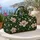 Cream Magnolia Blooms for Coastal Getaways, Camping Trips and Relaxed Weekend Escapes Quilted Weekend Bag - 5