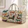 Colorful Dachshund Dogs for Weekend Travel, Gym Days, and Holidays for Dog Lovers Quilted Weekend Bag - 1