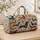 Colorful Dachshund Dogs for Weekend Travel, Gym Days, and Holidays for Dog Lovers Quilted Weekend Bag - 4