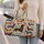 Colorful Dachshund Dogs for Weekend Travel, Gym Days, and Holidays for Dog Lovers Quilted Weekend Bag - 2