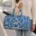 Blue Sea Turtles and Coral Reef Motifs for Relaxed Coastal Getaways and Ocean Lovers Quilted Weekend Bag - 2