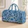 Blue Sea Turtles and Coral Reef Motifs for Relaxed Coastal Getaways and Ocean Lovers Quilted Weekend Bag - 1