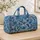 Blue Sea Turtles and Coral Reef Motifs for Relaxed Coastal Getaways and Ocean Lovers Quilted Weekend Bag - 4