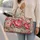 Pink Peony Blossoms and Sage Leaves for Romantic Weekend Getaways and Garden Lovers Quilted Weekend Bag - 2