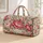 Pink Peony Blossoms and Sage Leaves for Romantic Weekend Getaways and Garden Lovers Quilted Weekend Bag - 1
