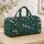 Teal Cherry Blossom Branches for Peaceful Spring Getaways and Relaxed Travel Days Quilted Weekend Bag - 4