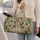 Sage Cactus And Wildflower Motifs For Desert-Inspired Travel And Weekend Getaways Quilted Weekend Bag - 2