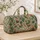 Sage Cactus And Wildflower Motifs For Desert-Inspired Travel And Weekend Getaways Quilted Weekend Bag - 4