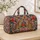 Leopard and Wildflower Motifs for Weekend Getaways and Active Travel Adventures Quilted Weekend Bag - 4
