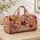 Autumn Leaves in Rust and Gold for Cozy Weekend Getaways and Seasonal Travel Lovers Quilted Weekend Bag - 4
