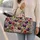 Purple Fig Fruit and Botanical Leaves for Orchard Getaways and Relaxed Weekend Escapes Quilted Weekend Bag - 2