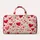 Red and Pink Floating Hearts for Romantic Getaways and Weekend Travel for Her Quilted Weekend Bag - 6