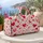 Red and Pink Floating Hearts for Romantic Getaways and Weekend Travel for Her Quilted Weekend Bag - 5