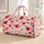 Red and Pink Floating Hearts for Romantic Getaways and Weekend Travel for Her Quilted Weekend Bag - 1