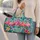Colorful Flamingo and Daisy Motifs for Tropical Getaways and Sunny Weekend Escapes Quilted Weekend Bag - 2