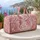 Pink Seahorse and Jellyfish Ocean Scene for Relaxed Coastal Getaways and Seaside Weekends Quilted Weekend Bag - 5