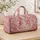 Pink Seahorse and Jellyfish Ocean Scene for Relaxed Coastal Getaways and Seaside Weekends Quilted Weekend Bag - 4